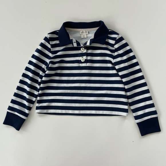 J.Crew Crewcuts Girls Navy White Striped Jeans Outfit LOT OF TWO Size XS, 4/5 - Picture 3 of 15